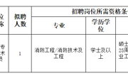 澳门太阳集团城网址96612023年消防专业技术人员招聘（人事代理）考核公告